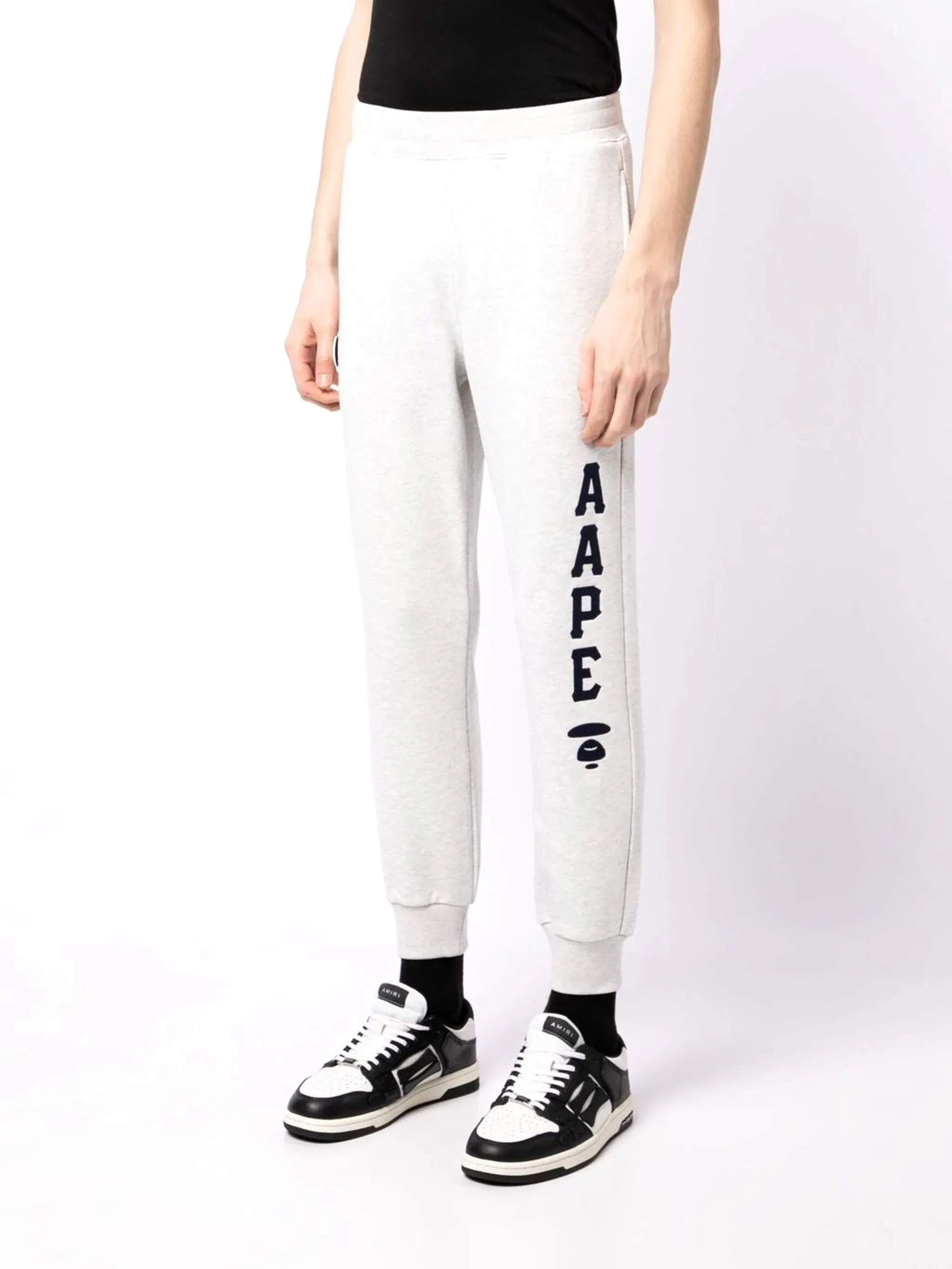 AAPE BY *A BATHING APE® Slim-Cut Logo-Print Track Pants