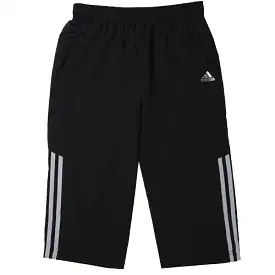 Adidas ClimaCool Kids Black 3/4 Woven Pants - UK 4/5Y