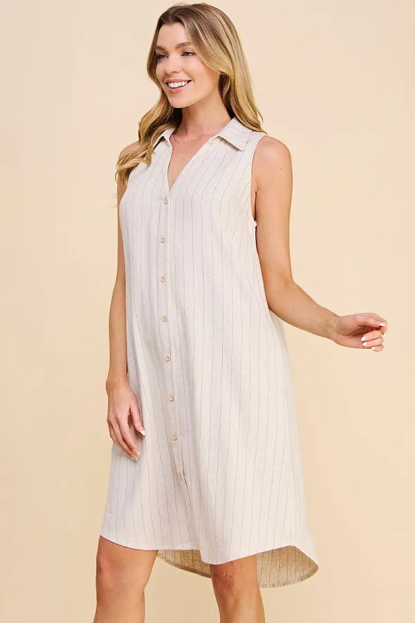 Allie Rose Pinstripe Dress