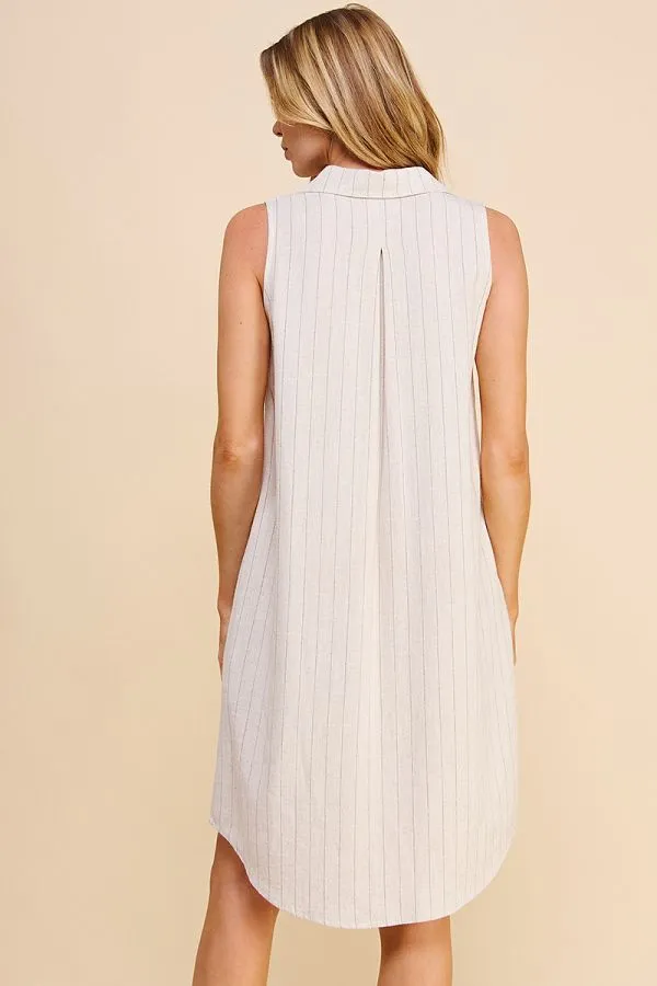 Allie Rose Pinstripe Dress