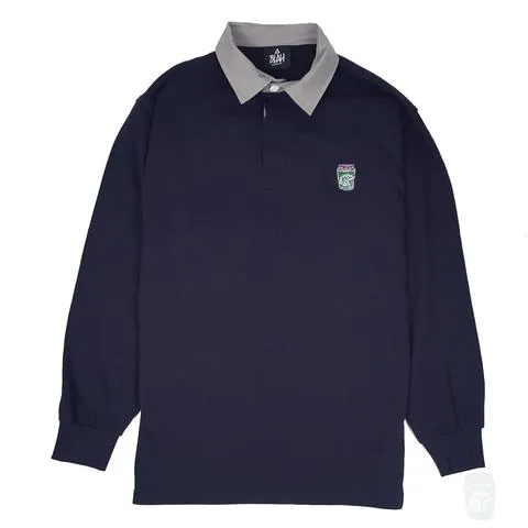 'Blah Jar Classic' Rugby Polo Shirt (Navy)