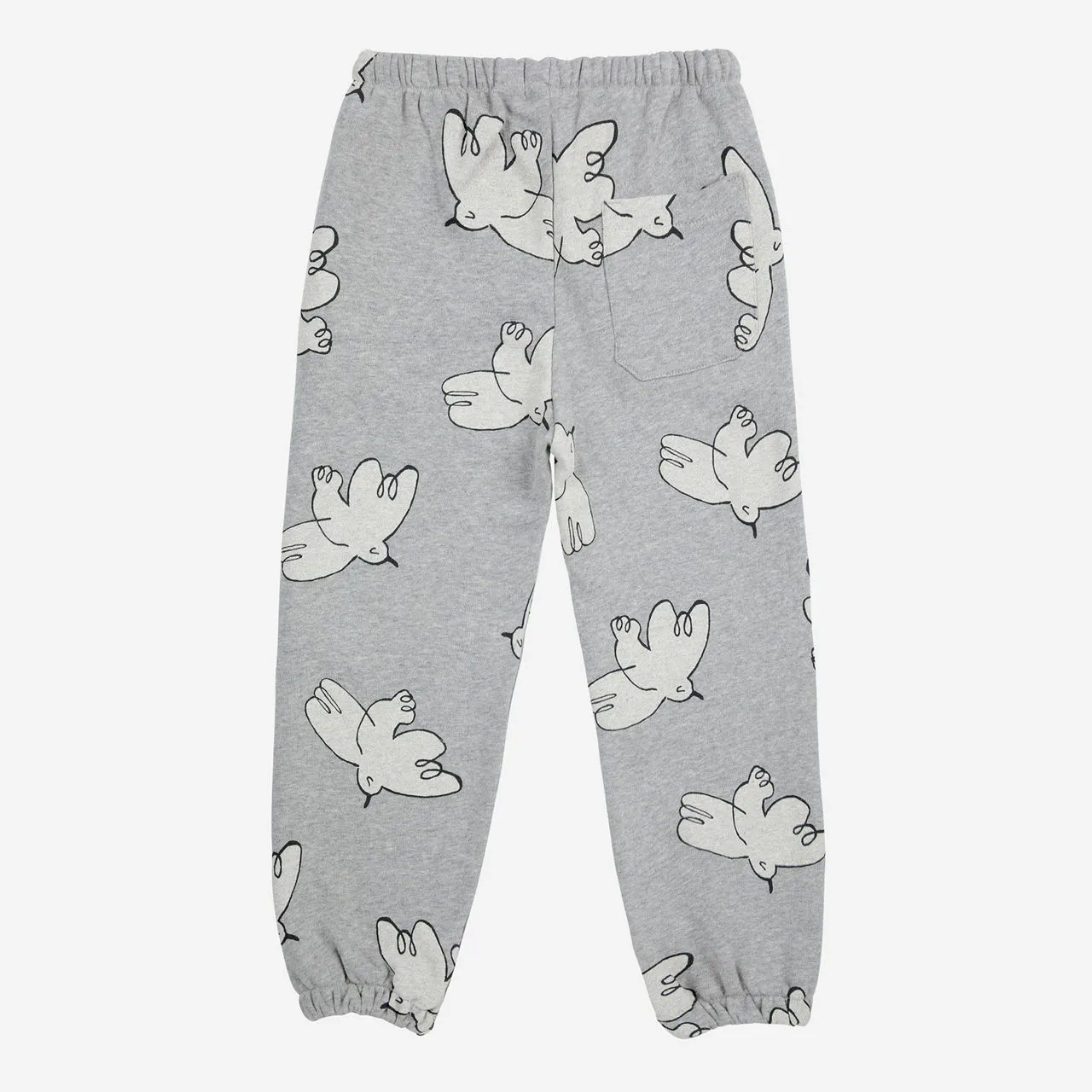 BOBO CHOSES Freedom Bird Track Pants - Light Grey