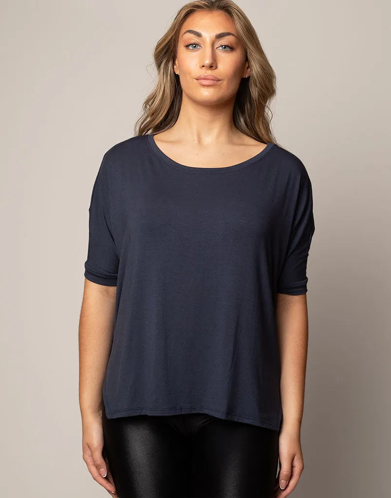 Boxy Tee Navy