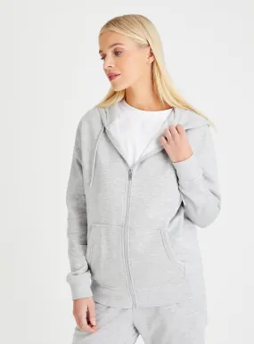 Buy Grey Marl Zip-Through Hoodie  XXL | Hoodies and sweatshirts | Tu