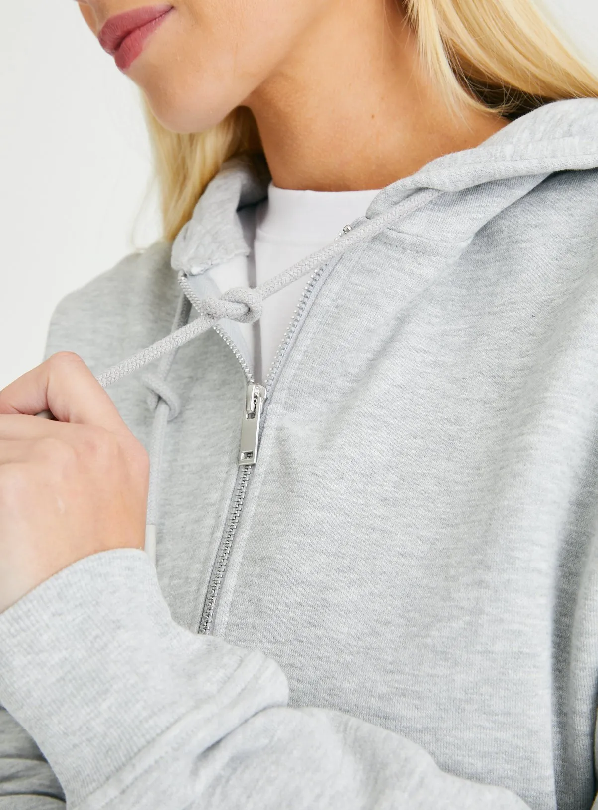 Buy Grey Marl Zip-Through Hoodie  XXL | Hoodies and sweatshirts | Tu