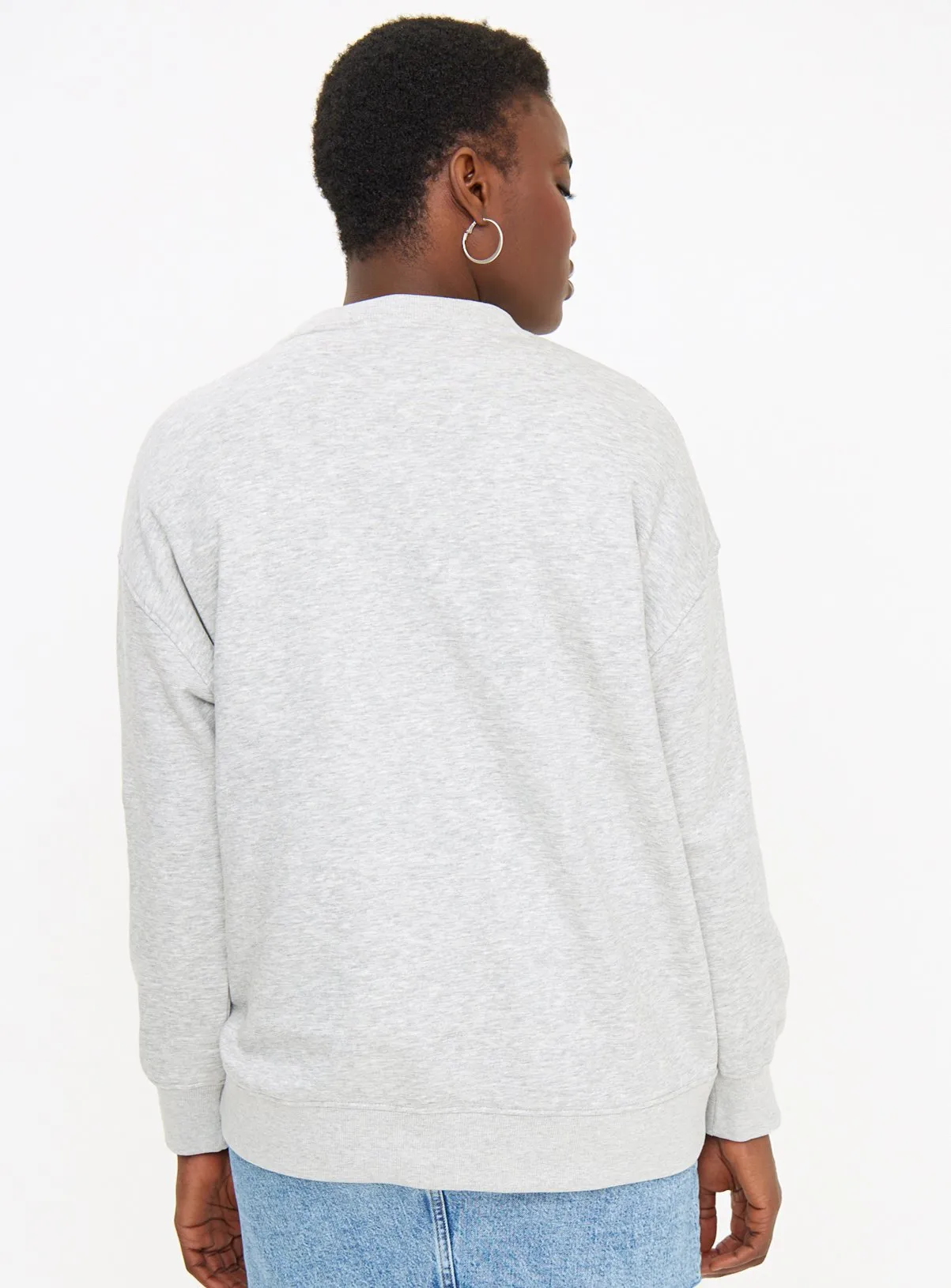 Buy Grey Oversized Palm Springs Sweatshirt M | Hoodies and sweatshirts | Tu