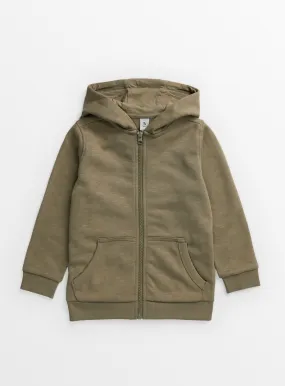 Buy Khaki Zip-Through Hoodie 13 years | Jumpers and hoodies | Tu