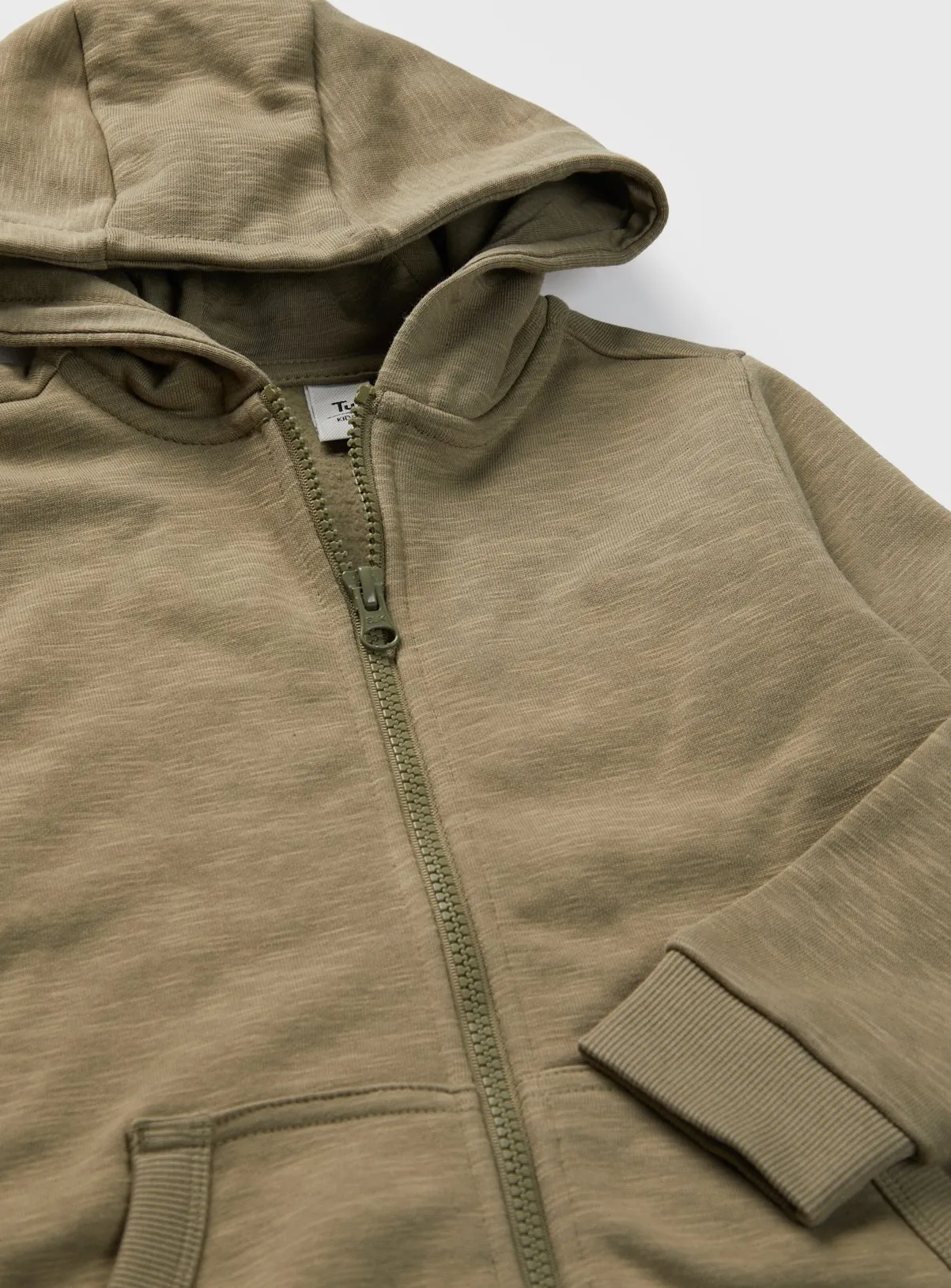 Buy Khaki Zip-Through Hoodie 13 years | Jumpers and hoodies | Tu