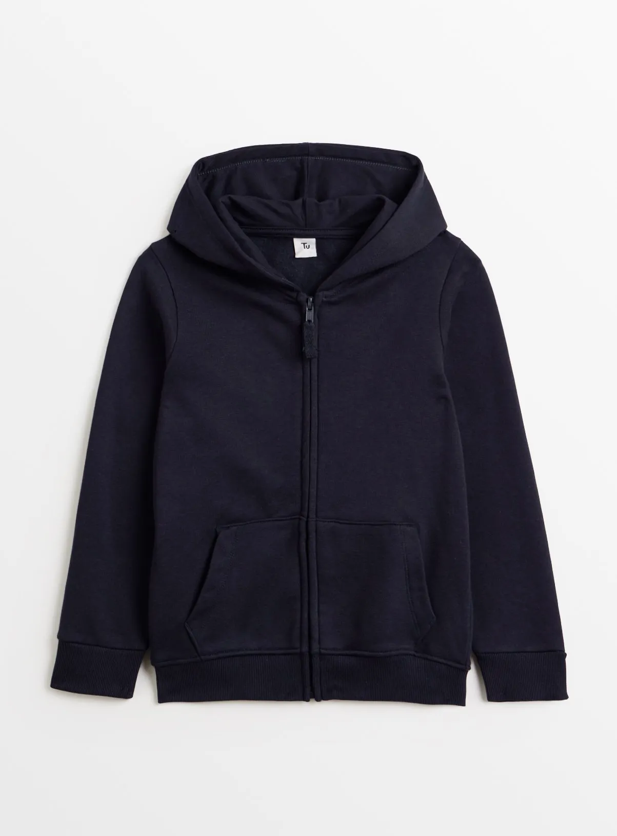 Buy Navy Zip-Through Hoodie 14 years | Jumpers and hoodies | Tu