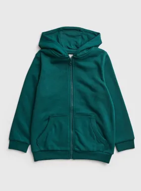 Buy Teal Zip Through Hoodie 13 years | Jumpers and hoodies | Tu