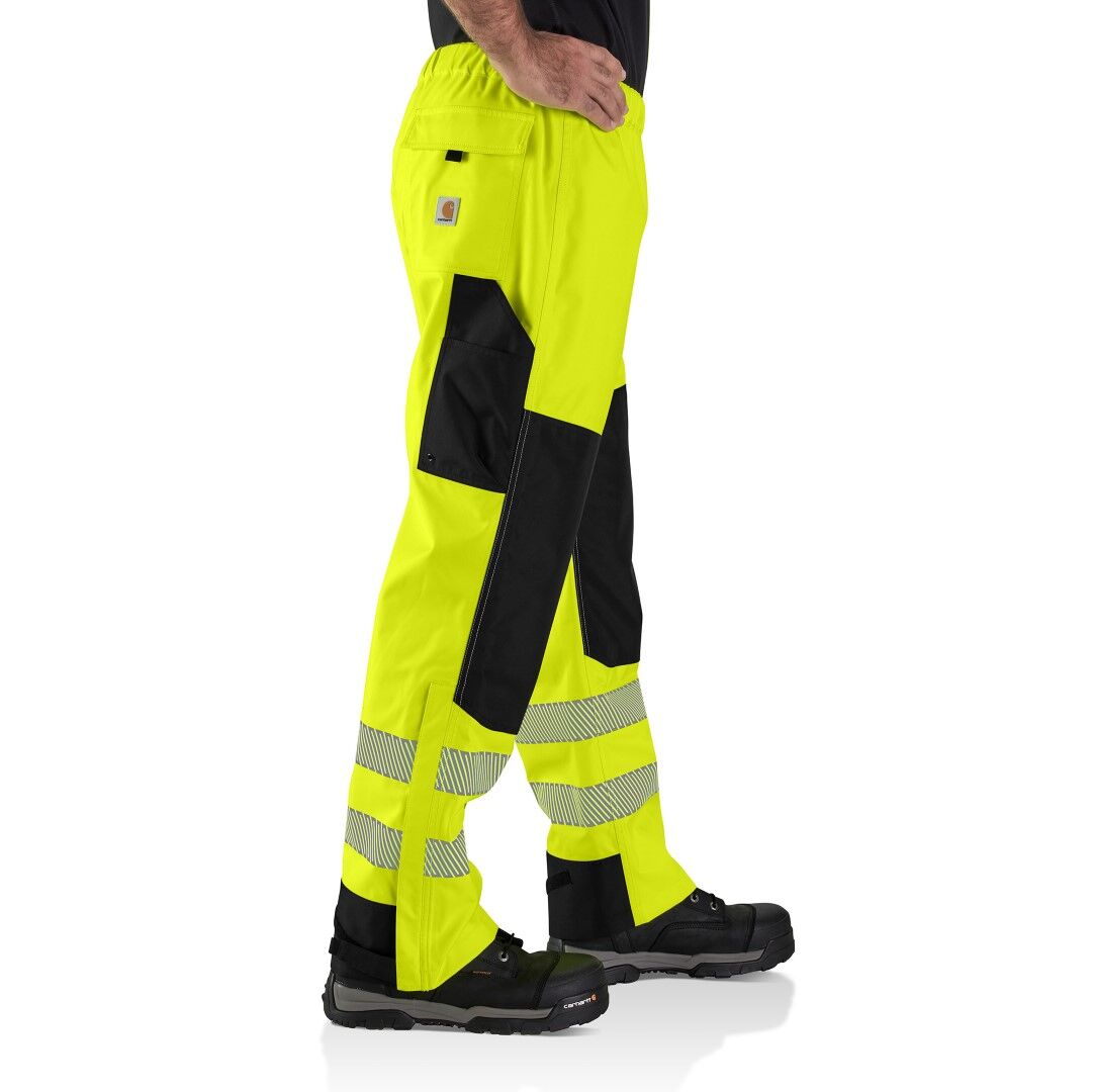 Carhartt Men's High Visibility Storm Defender Loose Fit Lightweight Class E Pant in Brite Lime