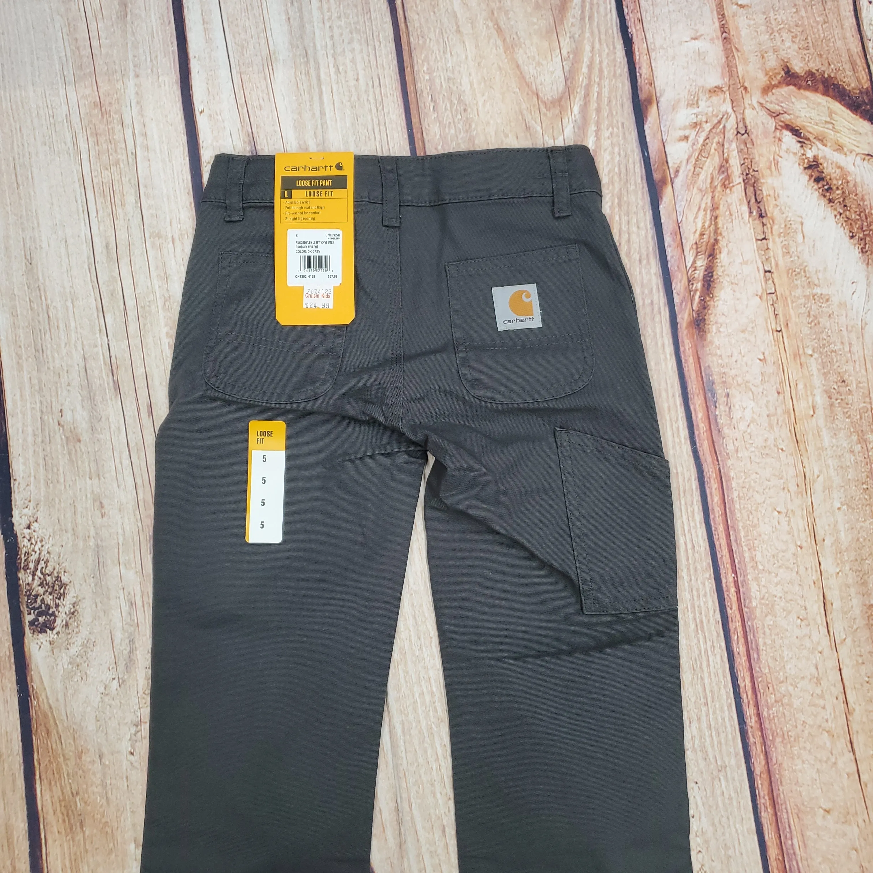 CARHARTT RUGGED FLEX CANVAS UTILITY PANT CK8392-GRAY