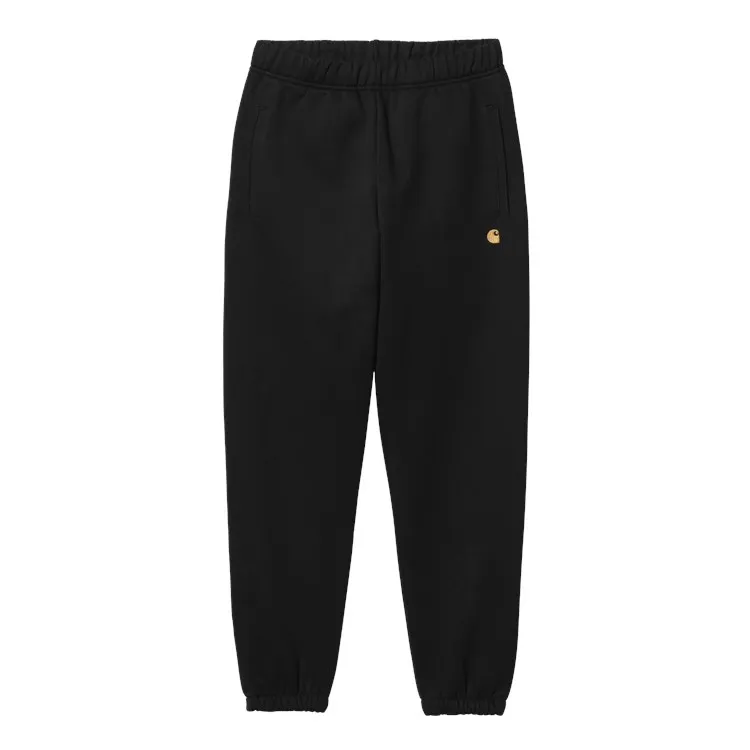 Carhartt Wip Chase Sweat pant Black Gold