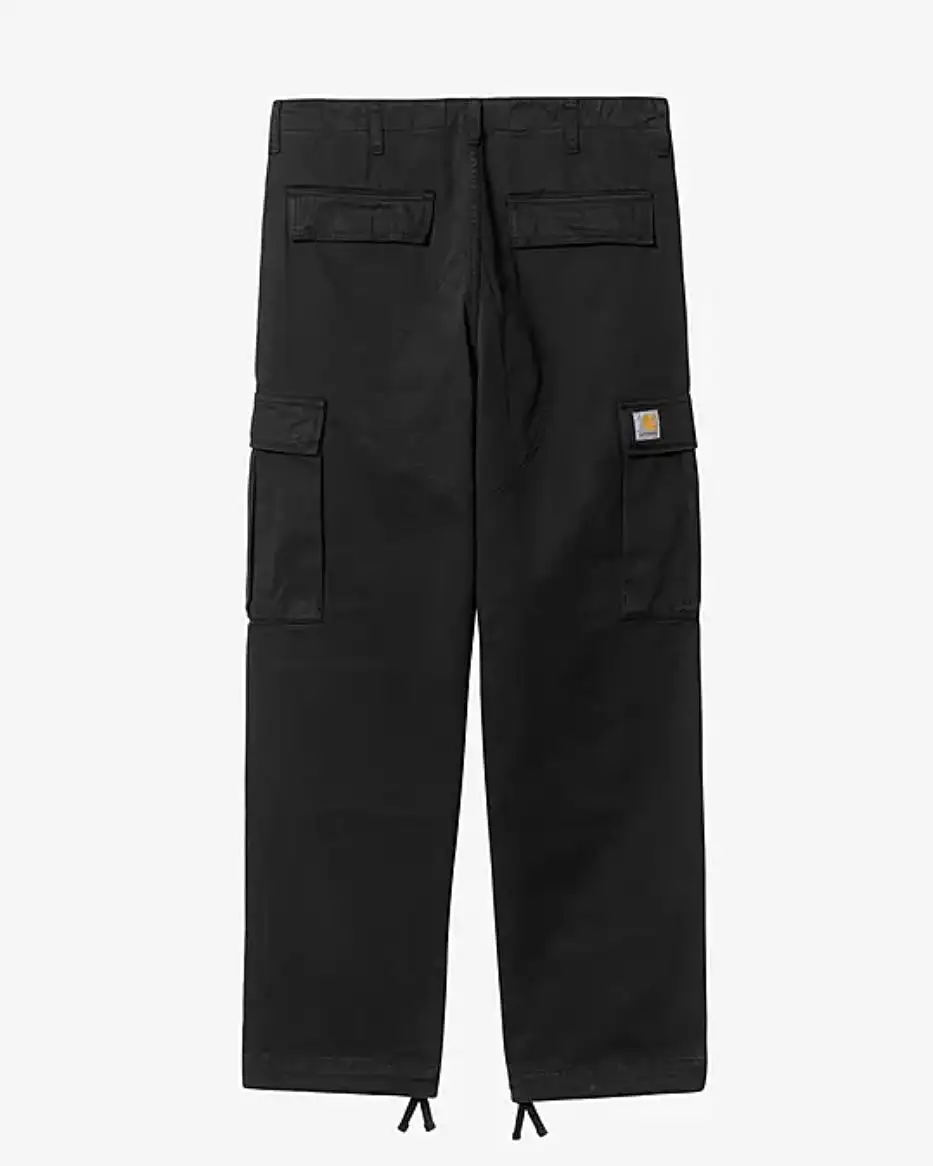 CARHARTT WIP Regular Cargo Pant Black Garment Dyed