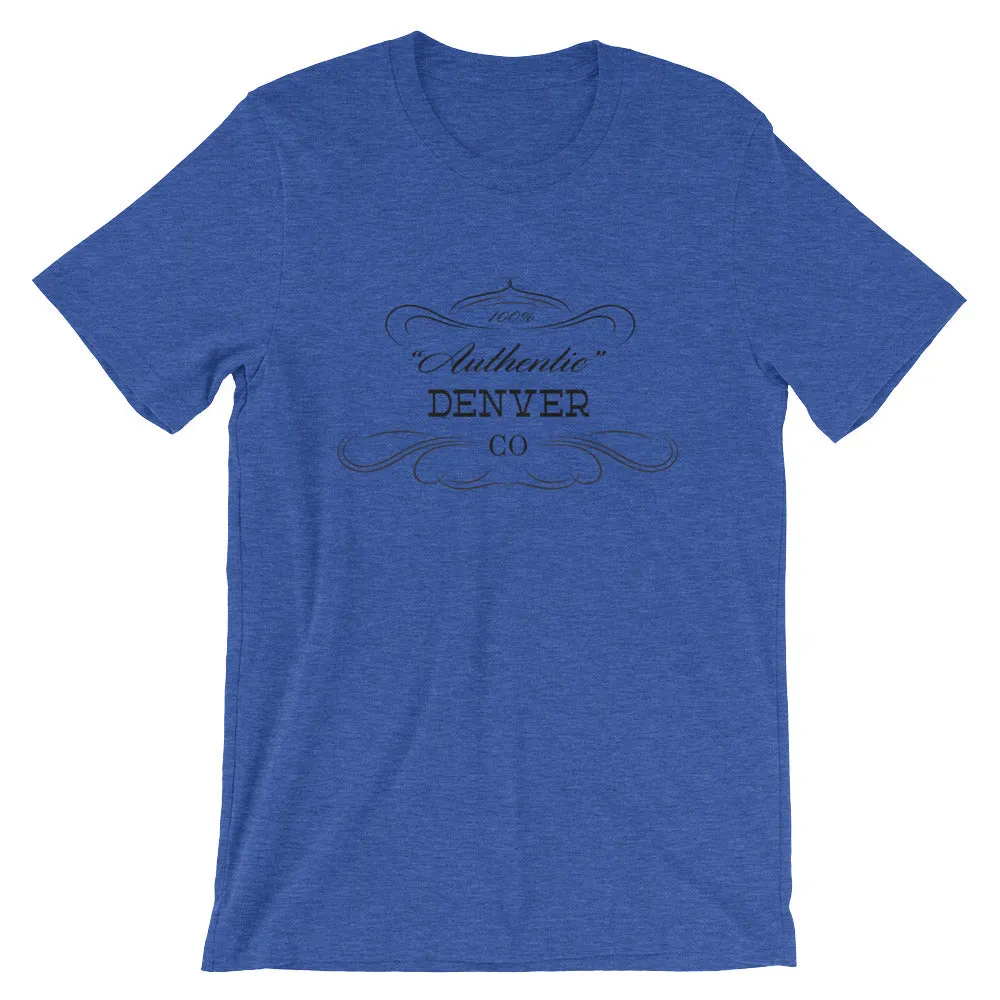 Colorado - Denver CO - Short-Sleeve Unisex T-Shirt - Authentic