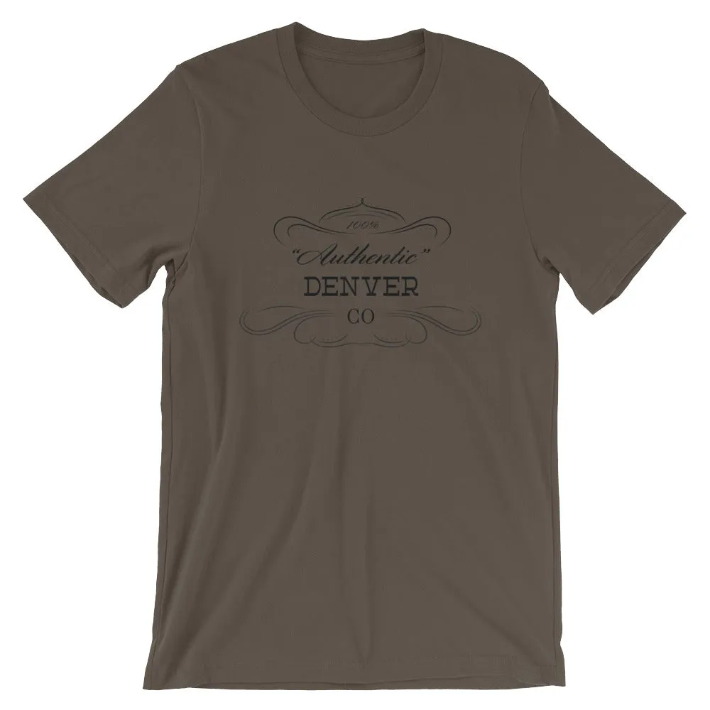 Colorado - Denver CO - Short-Sleeve Unisex T-Shirt - Authentic