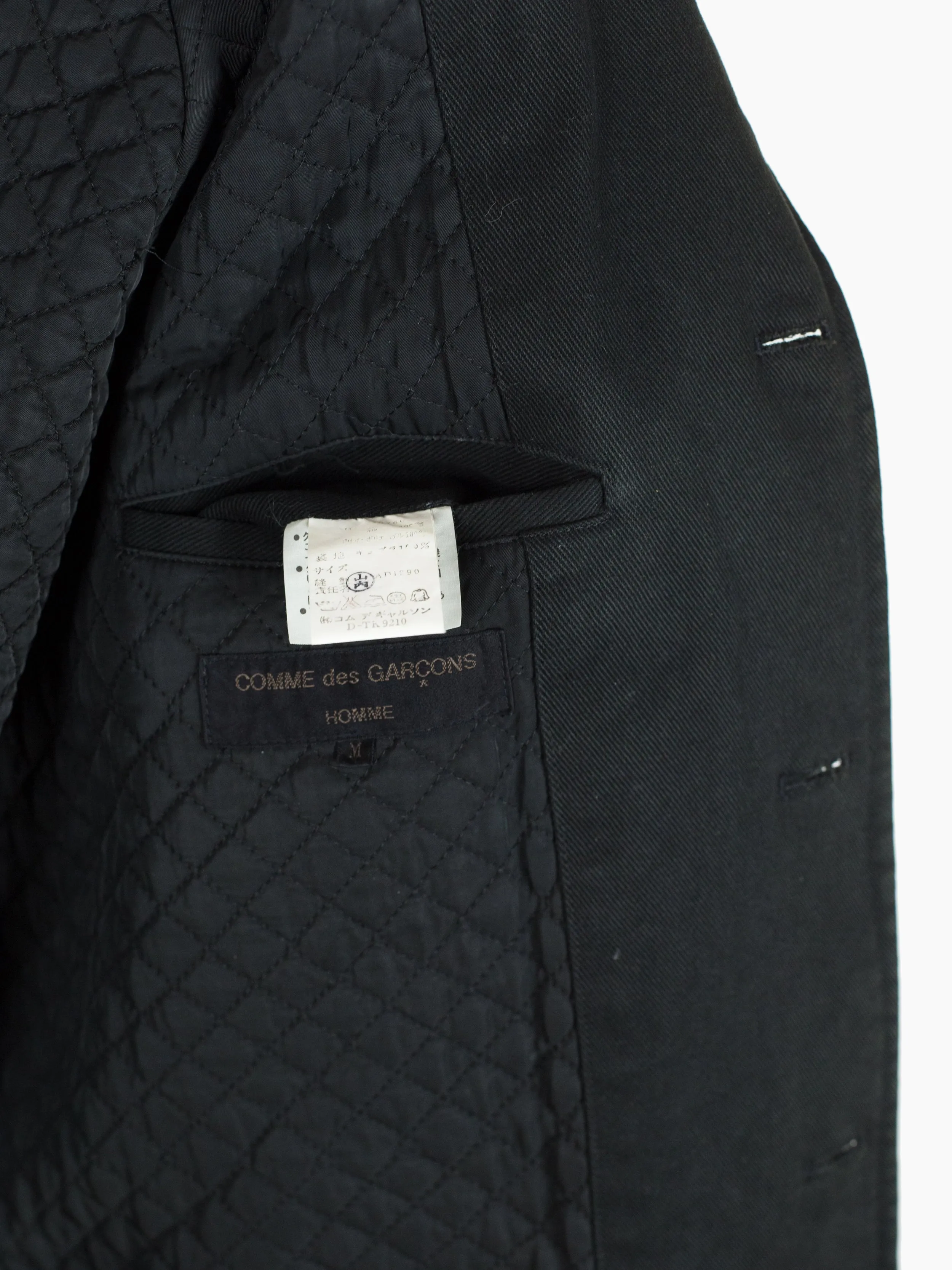 Comme des Garons Homme AW90 3D Pocket Heavy Twill Work Coat