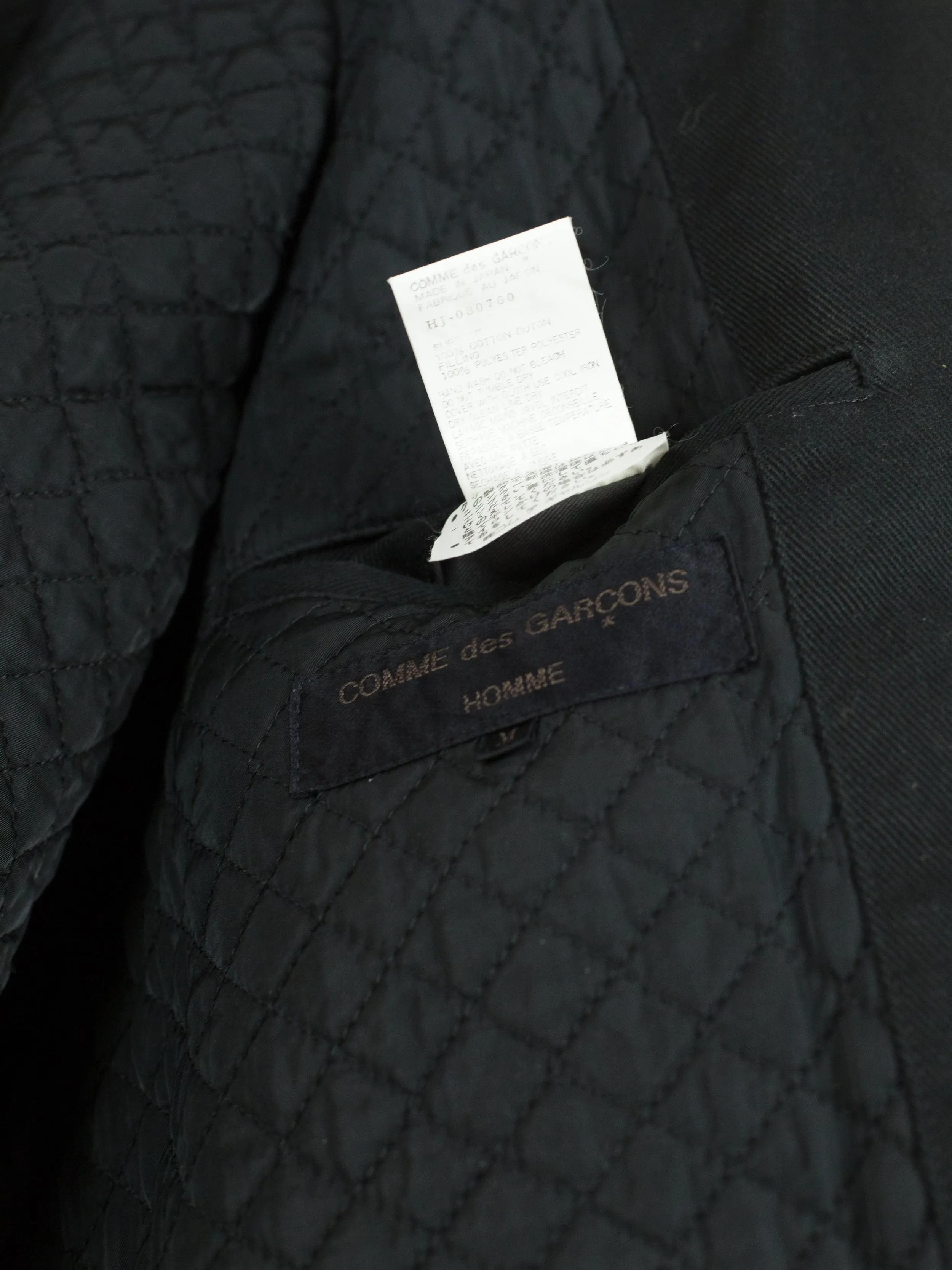 Comme des Garons Homme AW90 3D Pocket Heavy Twill Work Coat