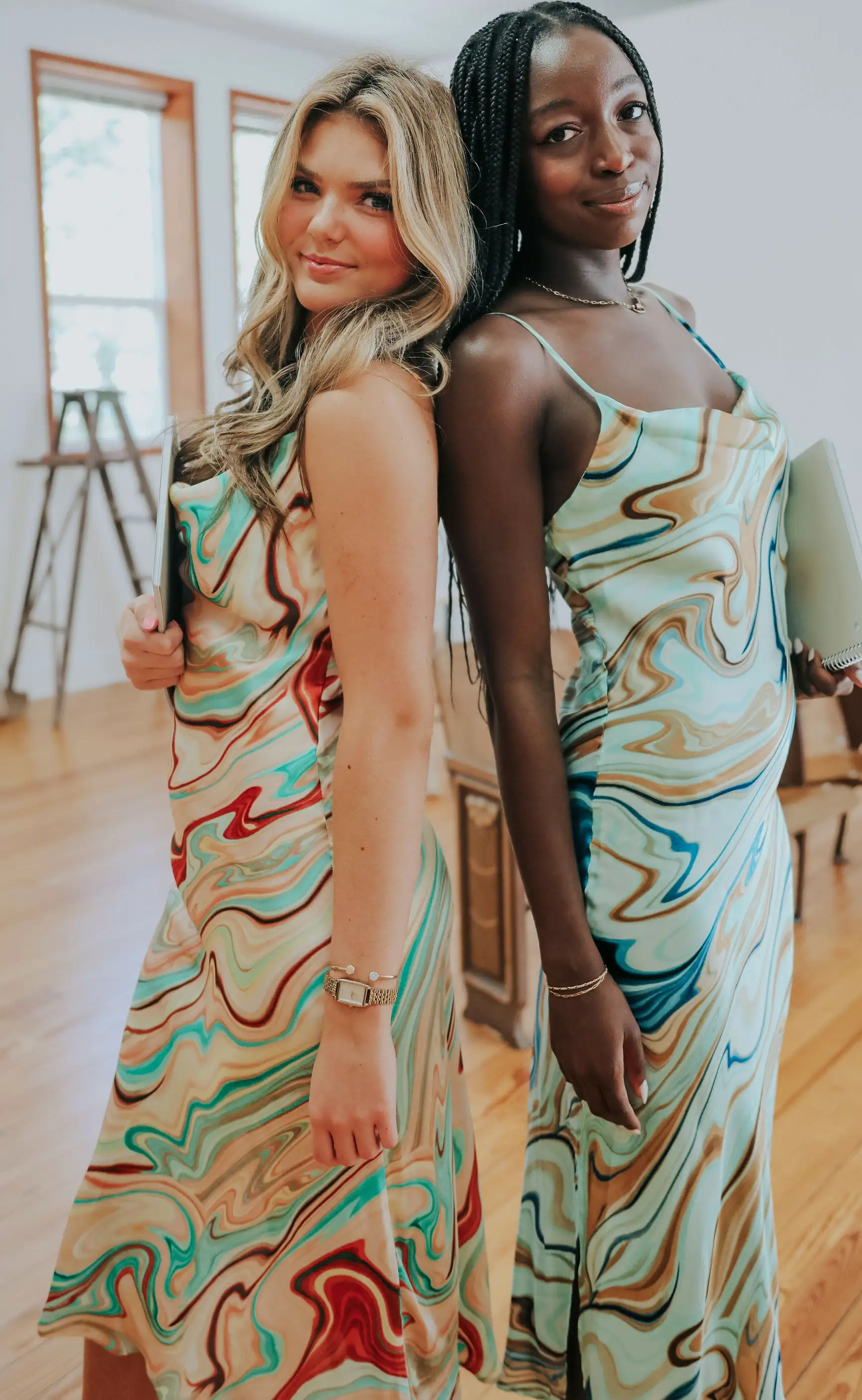 crazy feeling midi dress - blue