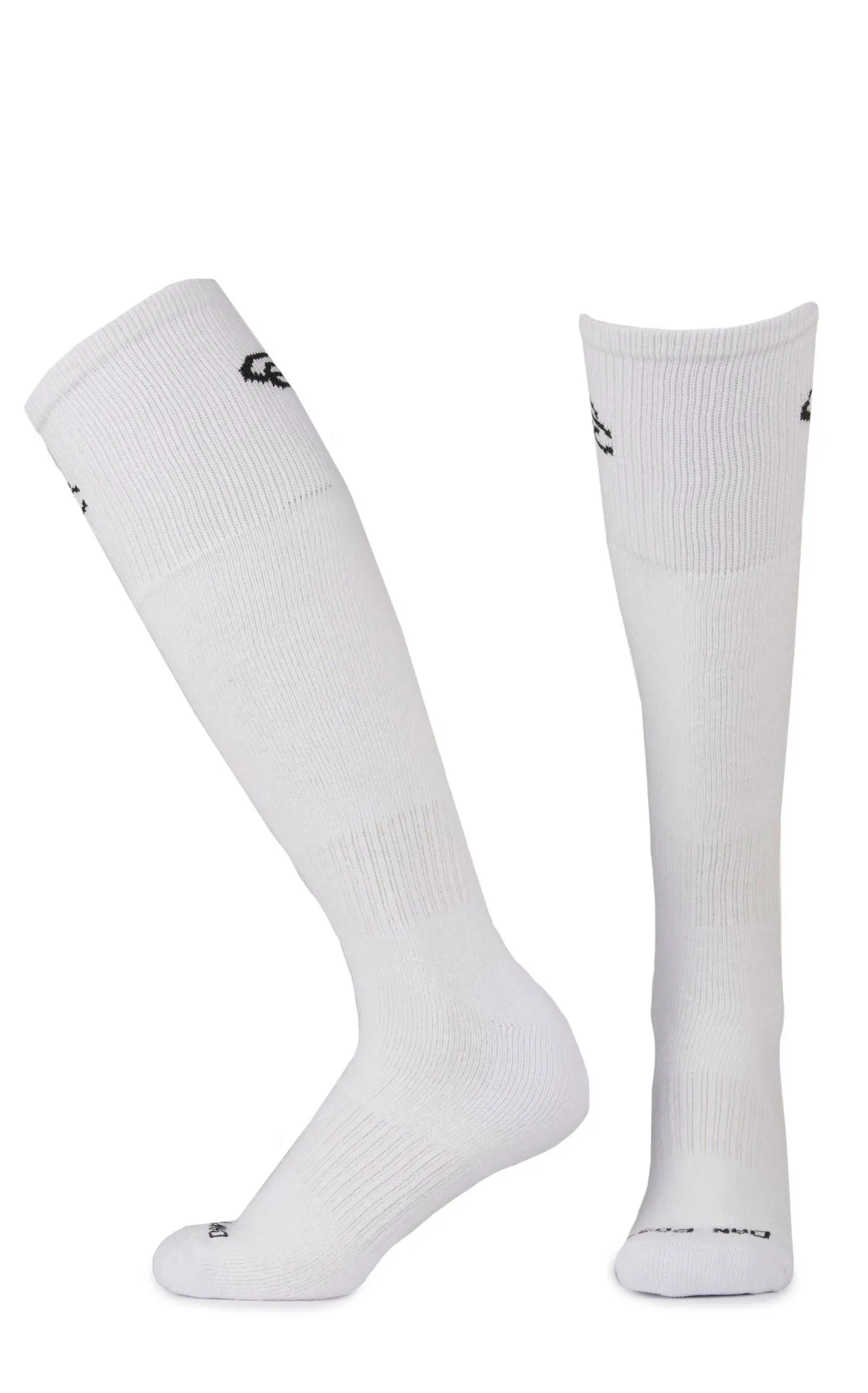 Dan Post Men's Cowboy Certified White Mid-Calf Boot Socks (Fits Sizes 7 to 10)