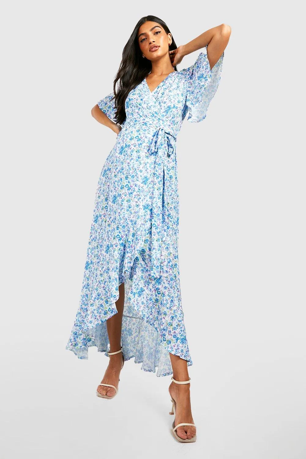 Dresses | Maternity Floral Ruffle Hem Maxi Dress | boohoo