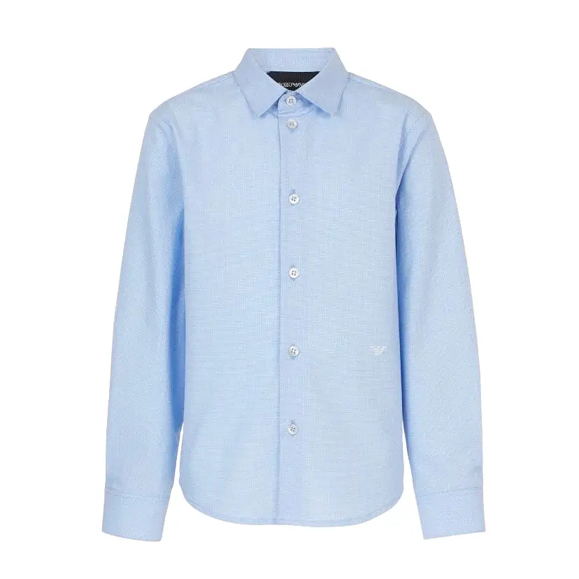 Emporio Armani Boys Blue Dress Shirt_ 3D4C09-4N89Z-F711