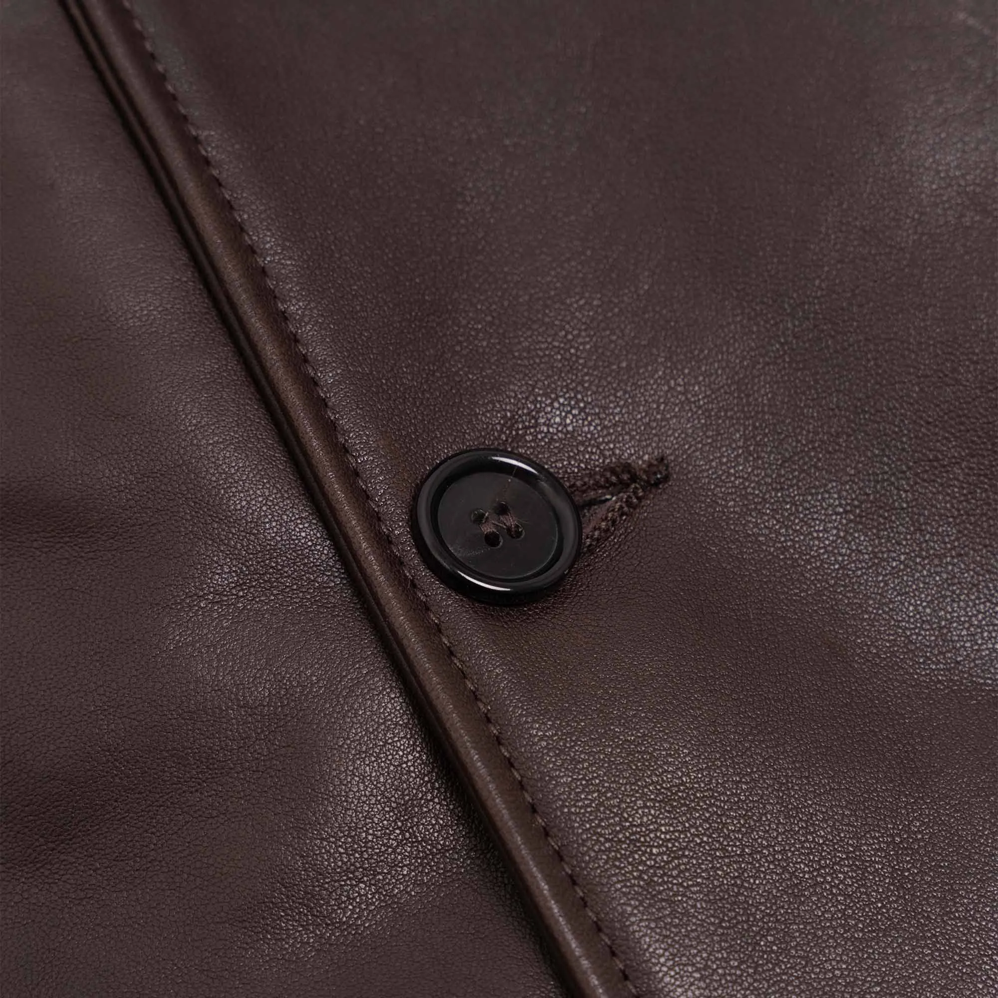 “Enzo” Testa di Moro Leather Car Coat - Shangri-la Heritage