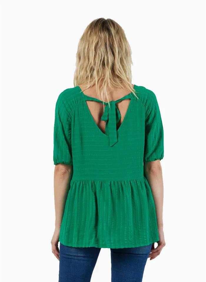 Et Alia Avery Top - Kelly Green