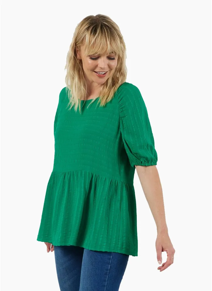 Et Alia Avery Top - Kelly Green