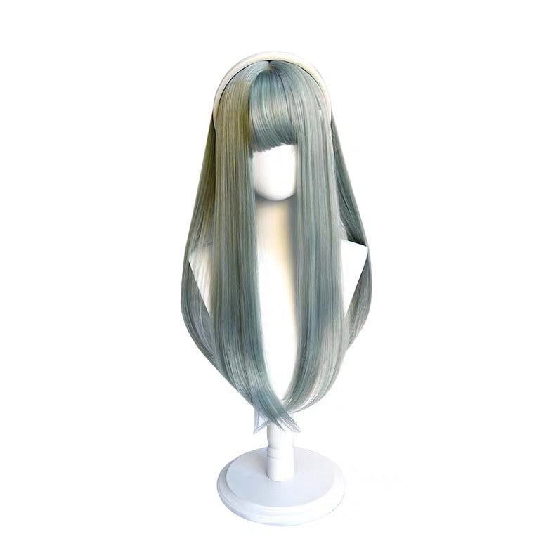 FAIRY MINT LIGHT GREEN LONG STRAIGHT WIG BY90144