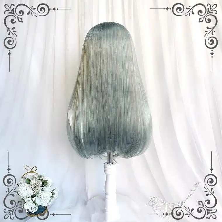 FAIRY MINT LIGHT GREEN LONG STRAIGHT WIG BY90144