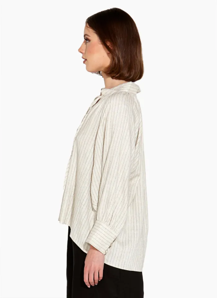 Fate + Becker Heritage Linen Batwing Blouse