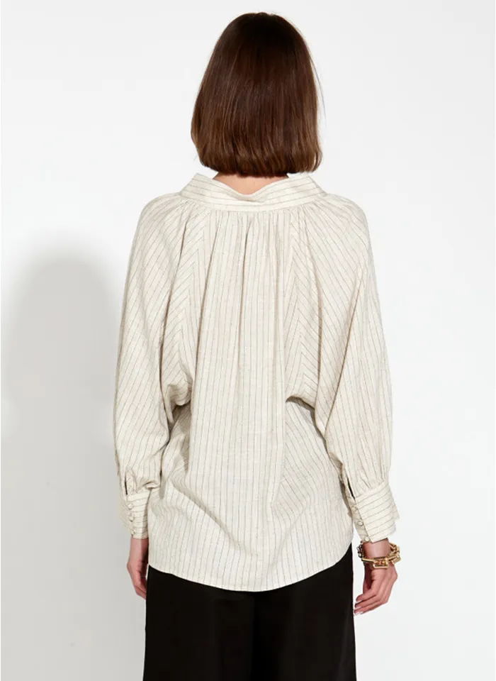 Fate + Becker Heritage Linen Batwing Blouse