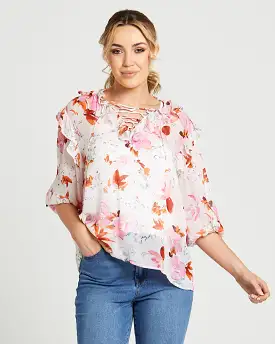 Fate + Becker Imagintation Top - Spring Floral