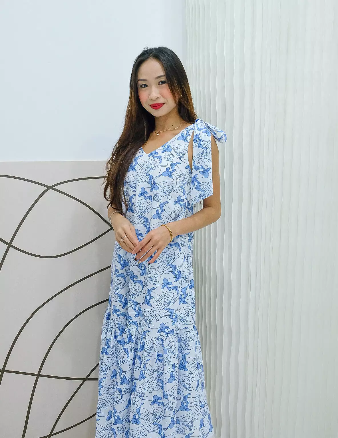 Fei Dress in Koi