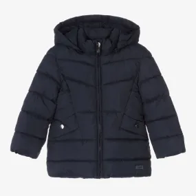 Girls Blue Puffer Coat