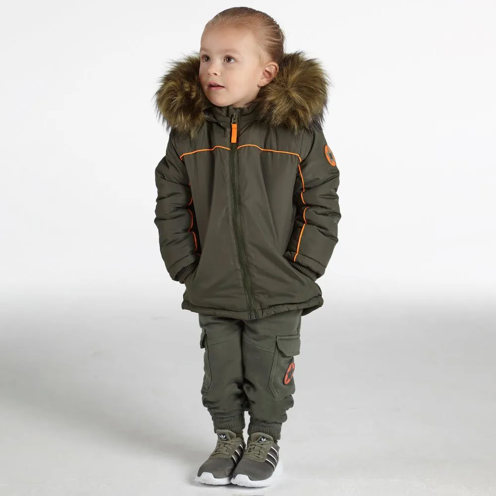 Green Padded Hooded Coat