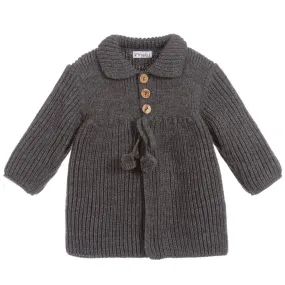 Grey Knitted Pram Coat