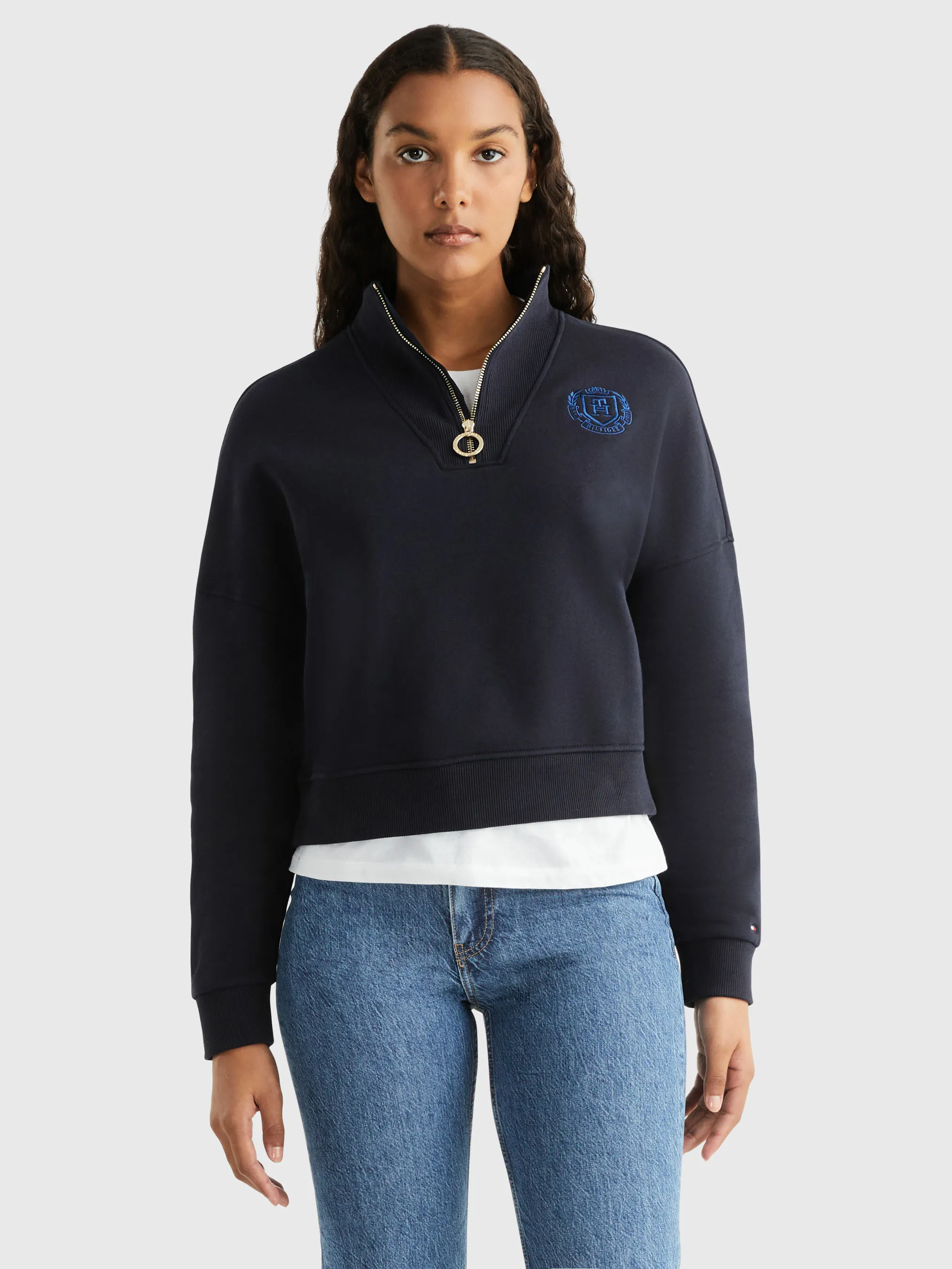 Half-Zip Relaxed Fit Sweatshirt | Sweatshirts & Hoodies | Tommy Hilfiger