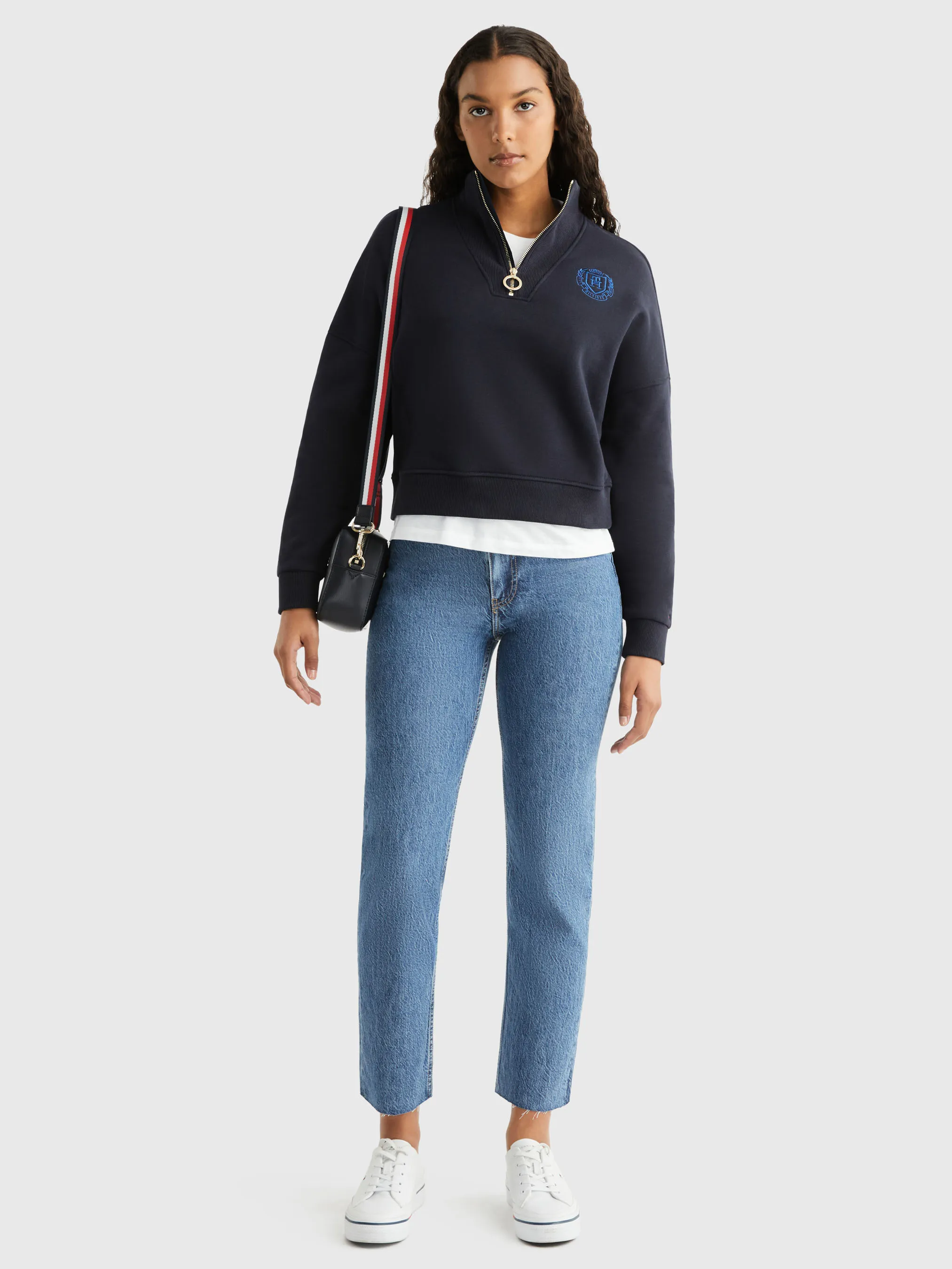 Half-Zip Relaxed Fit Sweatshirt | Sweatshirts & Hoodies | Tommy Hilfiger