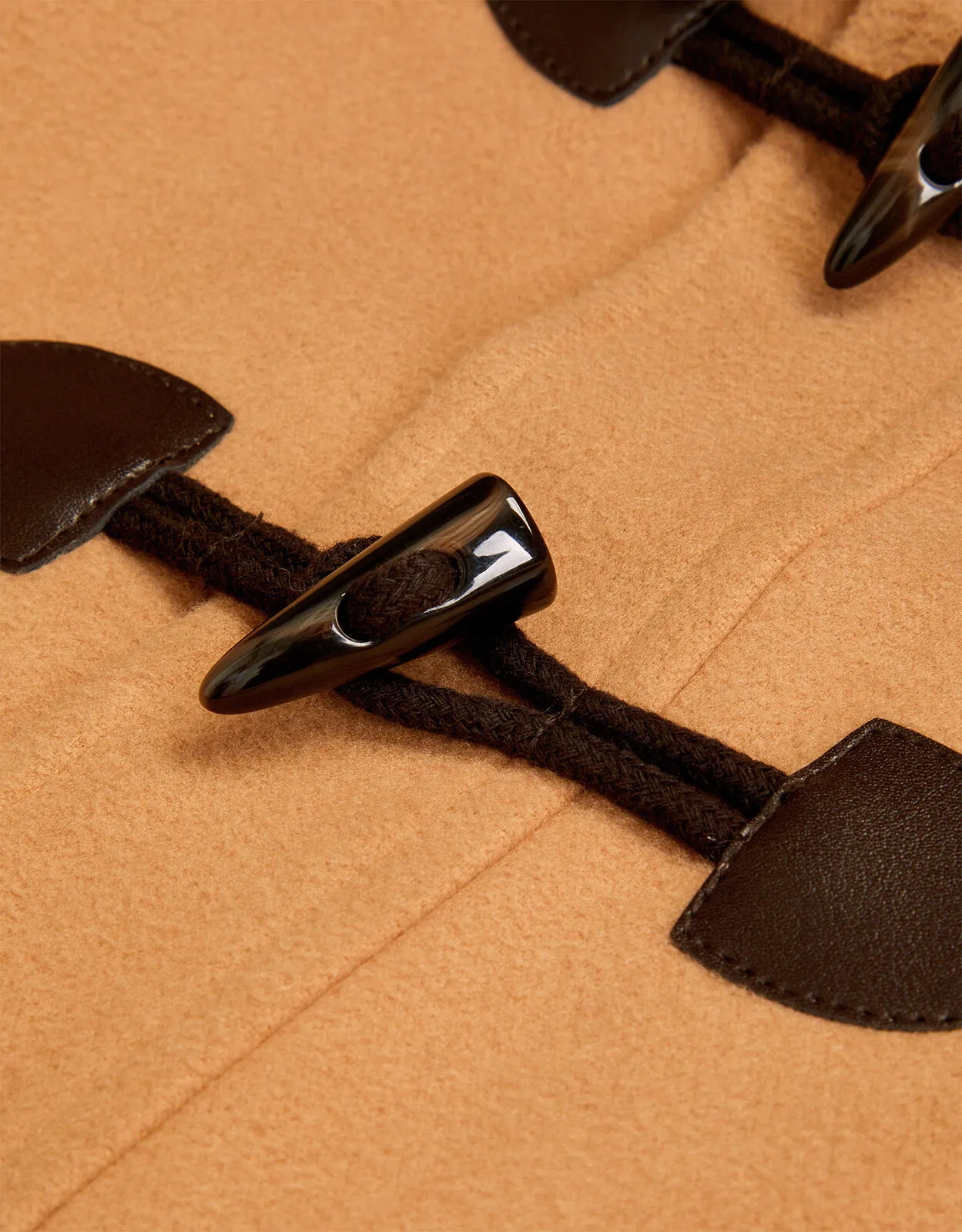 Hooded Duffle Coat Camel