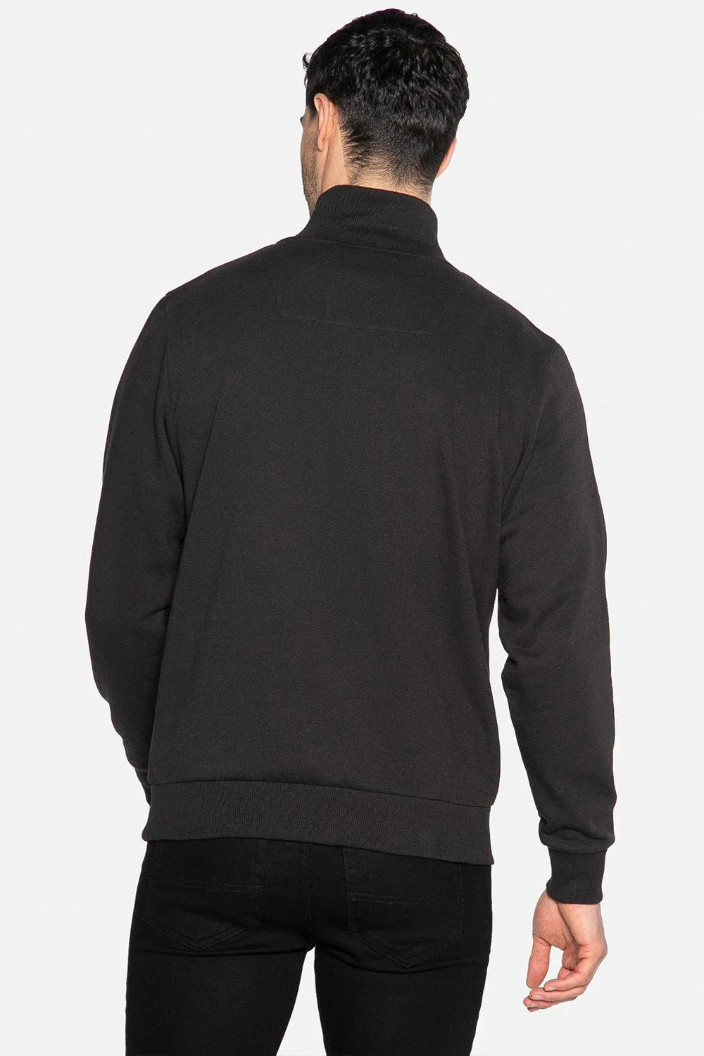 Hoodies & Sweatshirts | 'Patrick' Zip Neck Sweatshirt | Threadbare