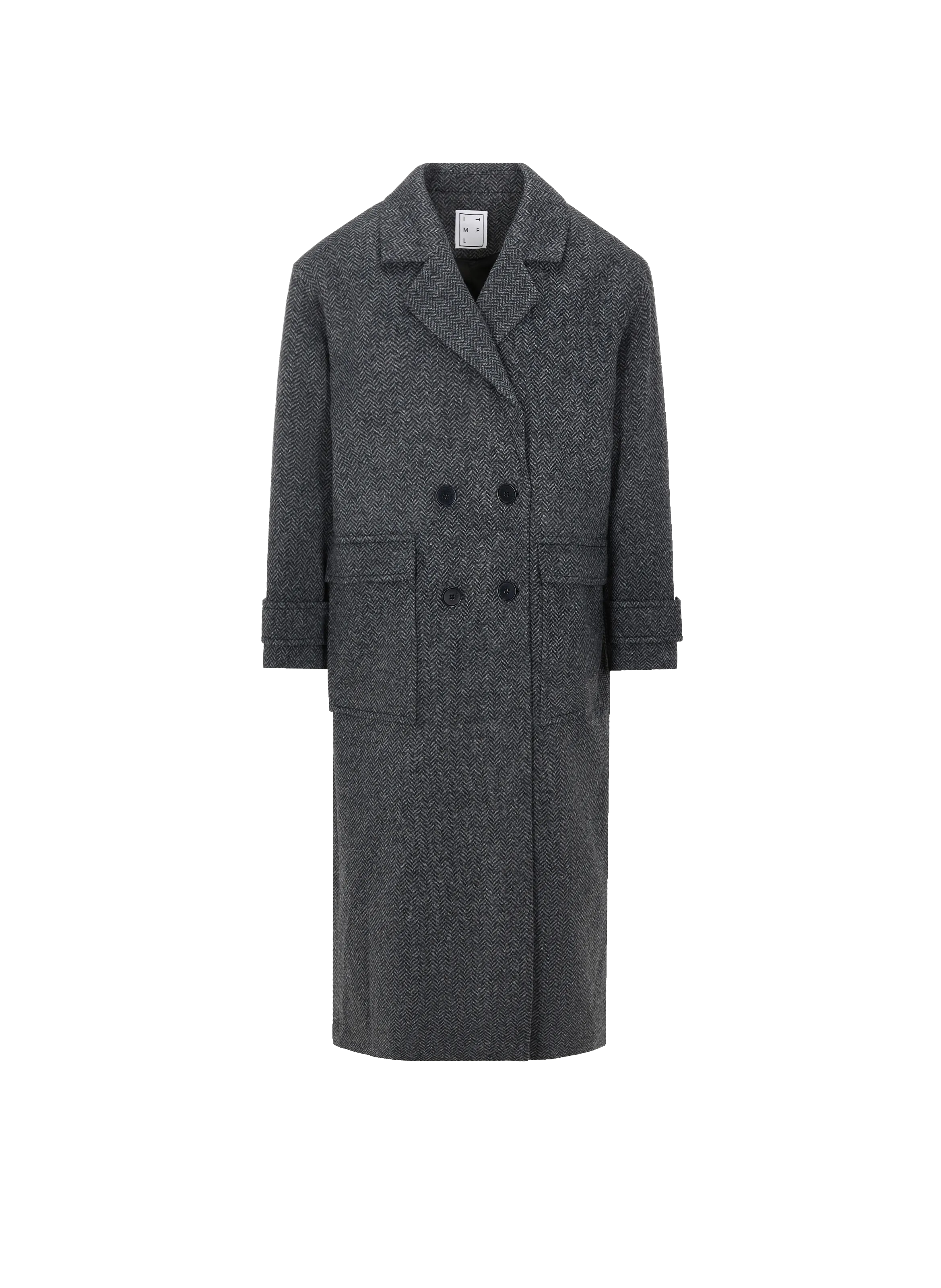 In the mood for love  Wool-blend coat - Grey