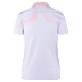 J Lindeberg Cassie Ladies Golf Polo Dazzle Wave Rose