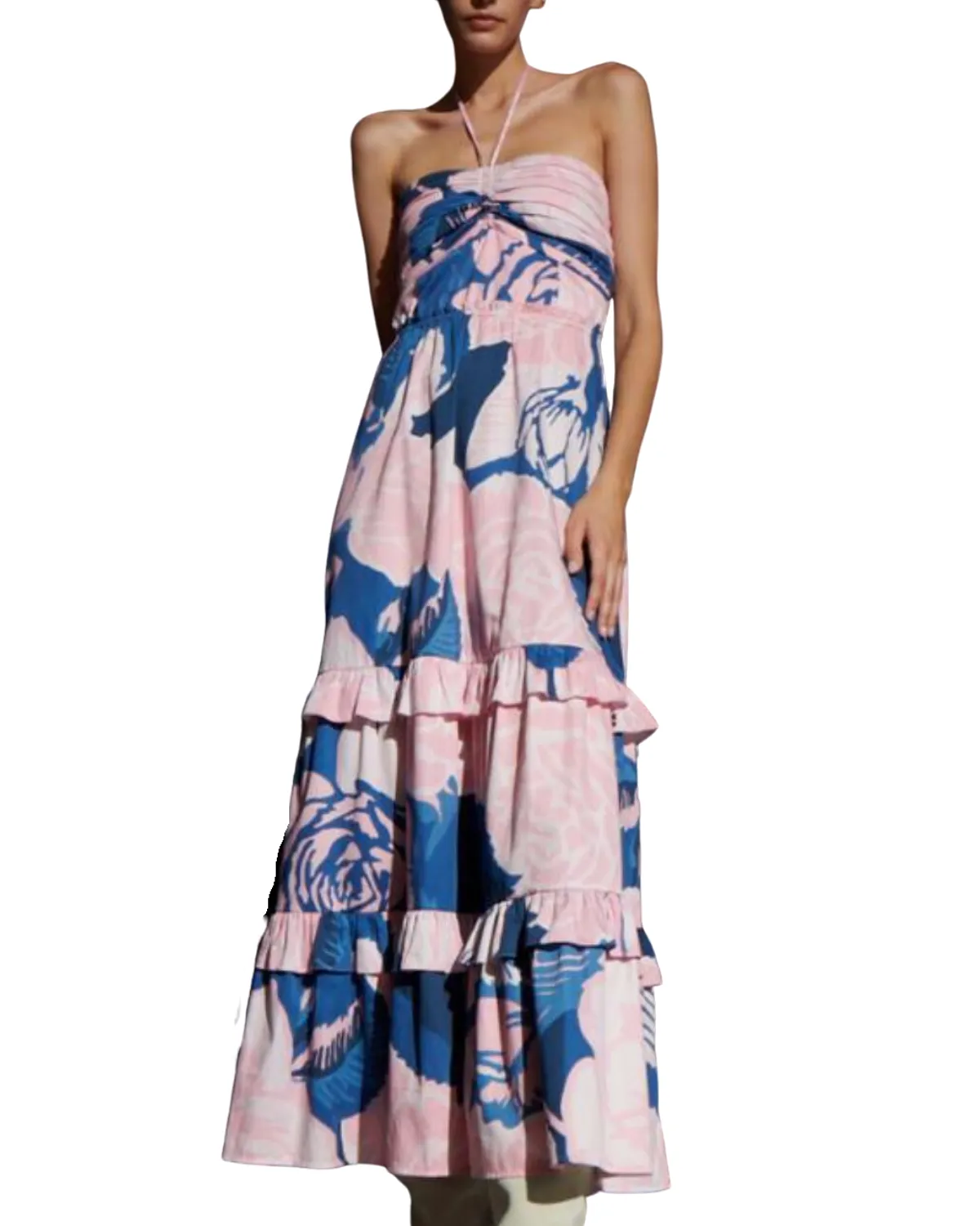 June Dress (Rose Garden Blue)