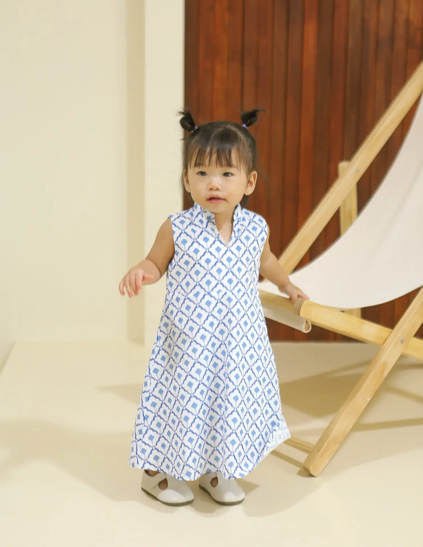 Kaela Dress in Porcelain Tiles