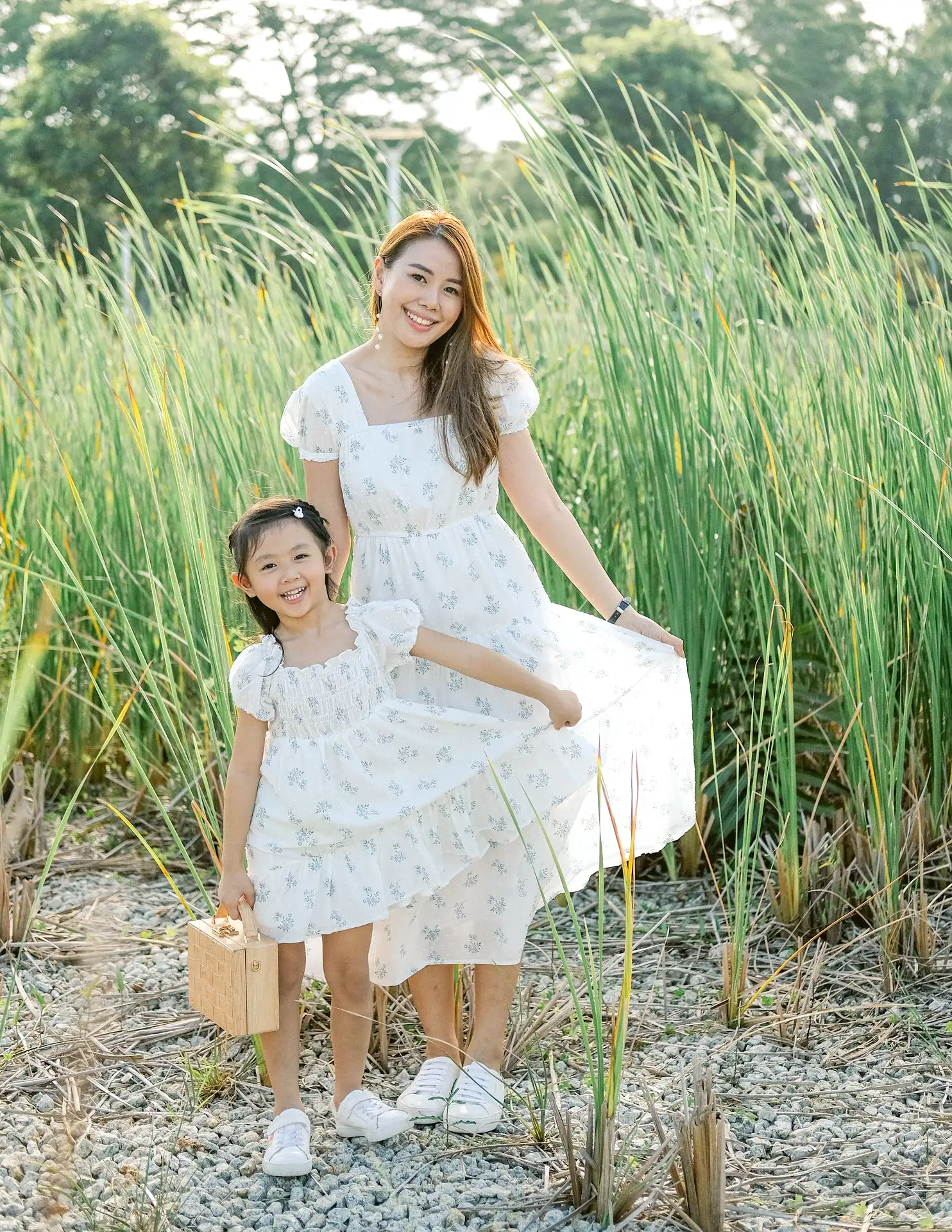 *KIDS* Mikaela Dress in Blue Floral