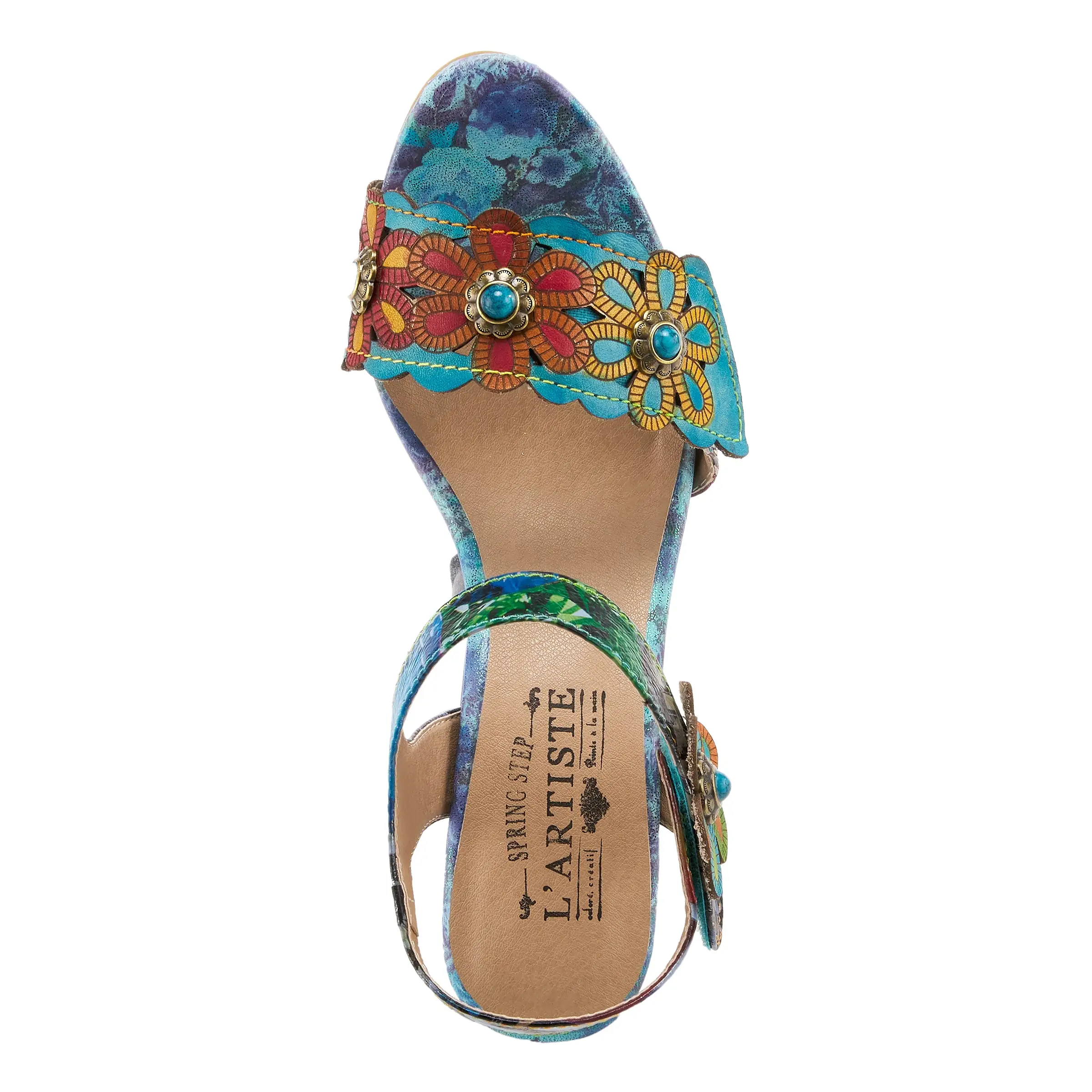 L'ARTISTE GARDENA QUARTER STRAP SANDALS