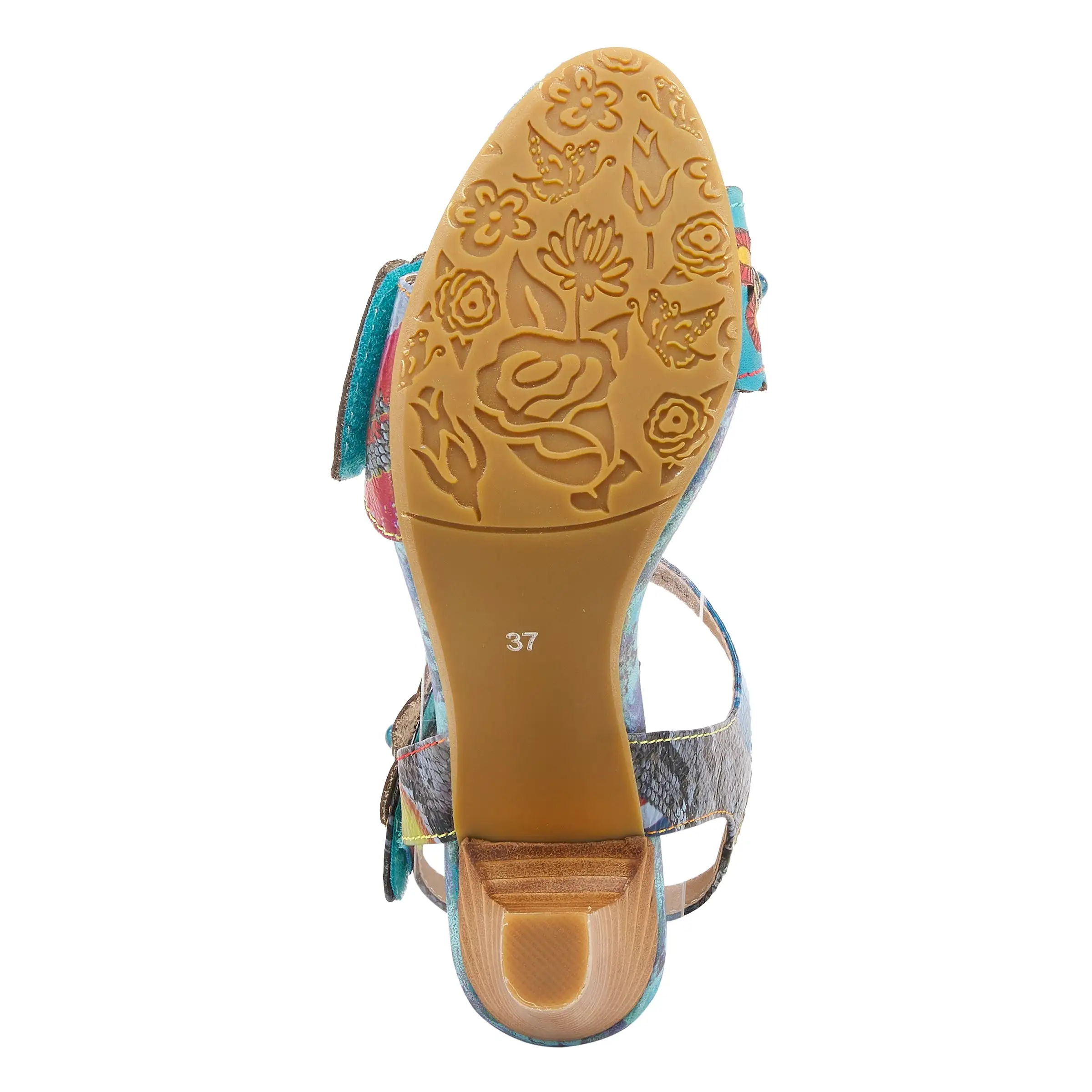 L'ARTISTE GARDENA QUARTER STRAP SANDALS