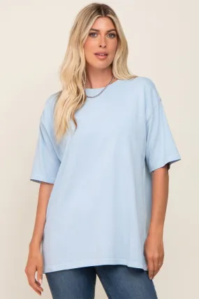 Light Blue Basic Oversized T-Shirt